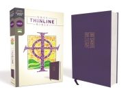 Nrsv, Thinline Bible, Cloth Over Board, Navy, Comfort Print By Zondervan Cover Image