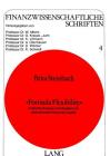 -Formula Flexibility-: Kritische Analyse Und Vergleich Mit Diskretionaerer Konjunkturpolitik (Finanzwissenschaftliche Schriften #4) By Brita Steinbach Cover Image
