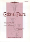 Pavane (Arranged for 2 Voices, Flute and Piano): Soprano/Alto and Tenor/Baritone (Edition Peters) By Gabriel Fauré (Composer), Roy Howat (Composer) Cover Image