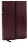 NKJV Compact Paragraph-Style Bible W/ 43,000 Cross References, Burgundy Leatherflex W/ Magnetic Flap, Red Letter, Comfort Print: Holy Bible, New King By Thomas Nelson Cover Image