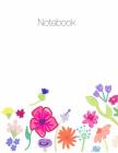 Notebook, Large, 8.5 X 11, Ruled + Grid Notes, Floral Cover Theme By April Chloe Terrazas Cover Image