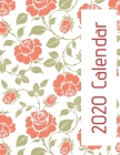 2020 Calendar: Monthly wall calendar. Beautiful rose print designs each month. Twelve months with space to write in each day By Creative Calendars Cover Image