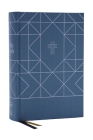 Nkjv, the Bible Study Bible, Cloth Over Board, Blue, Comfort Print: A Study Guide for Every Chapter of the Bible By Sam O'Neal Cover Image