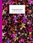Composition Book Hot Pink with Colorful Stars Wide Ruled By Cool for School Composition Notebooks Cover Image