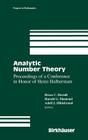 Analytic Number Theory: The Halberstam Festschrift 2 (Progress in Mathematics #139) Cover Image