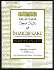 Applause First Folio of Shakespeare in Modern Type: Comedies, Histories & Tragedies (Applause Books) Cover Image