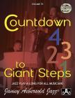 Jamey Aebersold Jazz -- Countdown to Giant Steps, Vol 75: Book & 2 CDs (Jazz Play-A-Long for All Musicians #75) By Andy Laverne Cover Image