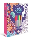 Art Academy Zodiac: Coloring Kit with Dual-Tip Brush Pens and Stencils  By IglooBooks, Lucia Gomes Alcaide (Illustrator) Cover Image