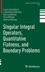 Singular Integral Operators, Quantitative Flatness, and Boundary Problems (Progress in Mathematics #344) By Juan José Marín, José María Martell, Dorina Mitrea Cover Image