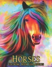 Horses Coloring Book for Adults: Stress Relieving Coloring Book Horse 50 One Sided Horses Designs Coloring Book Horses 100 Page Horse Designs for Stre By Qta World Cover Image