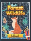 Majestic Forest Wildlife Mosaic Color By Number: Coloring Book For Adults With Stress Relieving Animal Designs and Geometric Hidden Pictures To Uncove By Kingsleypublishing, Melanie Mosley Cover Image