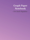 Graph Paper Notebook: 3/4 Inch Squares - Large (8.5 x 11 Inch) - 150 Pages - Purple/White Cover By Totally Awesome Notebooks Cover Image