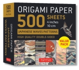 Origami Paper 500 Sheets Japanese Waves 4 (10 CM) By Tuttle Studio (Editor) Cover Image