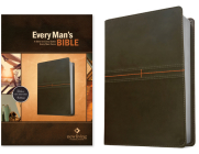 Every Man's Bible NLT (Leatherlike, East-West Grey) Cover Image