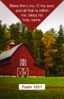 Bless the Lord Bulletin (Pkg 100) General Worship Cover Image