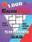 1,000 + Calcudoku sudoku 8x8: Logic puzzles hard - extreme levels Cover Image