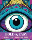 Bold and easy: Large print coloring book Cover Image