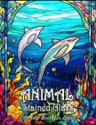 Animal Stained Glass Coloring Book for Adults: Enchanting Forest Creatures in Stained Glass Elegance Cover Image