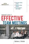 The Manager's Guide to Effective Meetings (Briefcase Books) By Barbara Streibel Cover Image