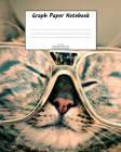 Graph Paper Notebook: Cat in glasses; 5 squares per inch; 50 sheets/100 pages; 8