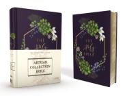 Niv, Artisan Collection Bible, Cloth Over Board, Navy Floral, Designed Edges Under Gilding, Red Letter Edition, Comfort Print By Zondervan Cover Image