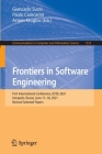 Frontiers in Software Engineering: First International Conference, Icfse 2021, Innopolis, Russia, June 17-18, 2021, Revised Selected Papers (Communications in Computer and Information Science #1523) By Giancarlo Succi (Editor), Paolo Ciancarini (Editor), Artem Kruglov (Editor) Cover Image