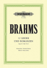 12 Lieder Und Romanzen Op. 44 (Edition Peters #1) By Johannes Brahms (Composer) Cover Image