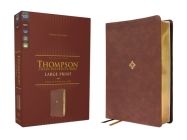 Nkjv, Thompson Chain-Reference Bible, Large Print, Leathersoft, Brown, Red Letter, Comfort Print By Frank Charles Thompson (Editor), Zondervan Cover Image