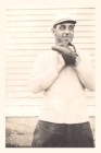 Vintage Journal Vintage Baseball Player with Glove By Found Image Press (Producer) Cover Image
