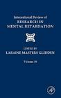 International Review of Research in Mental Retardation: Volume 35 By Laraine Masters Glidden (Editor) Cover Image