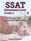 SSAT Elementary Level Grade 3: 3 Full Practice Tests Cover Image
