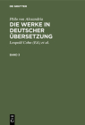Philo von Alexandria: Die Werke in deutscher Übersetzung. Band 3 Cover Image