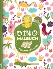 Dinosaurier Malbuch: Das große Dino Malbuch für Kinder mit über 85 tollen Motiven - Mein tolles Dino Buch zum Ausmalen mit Spannenden Fakte By Alcuin Cover Image