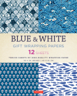 Blue & White Gift Wrapping Papers - 12 Sheets: 18 X 24 Inch (45 X 61 CM) Wrapping Paper Cover Image