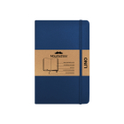 Moustachine Classic Linen Hardcover Dark Blue Blank Pocket By Moustachine (Designed by) Cover Image