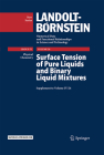 Surface Tension of Pure Liquids and Binary Liquid Mixtures: Supplement to Volume IV/24 By M. D. Lechner (Editor), Ch Wohlfarth Cover Image