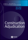 Construction Adjudication By John Riches, Christopher Dancaster Cover Image