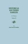 Historical Southern Families. in 23 Volumes. Volume IX Cover Image