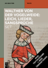 [Set: Walther Von Der Vogelweide: Leich, Lieder, Sangsprüche] (de Gruyter Texte) Cover Image