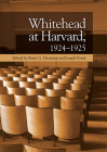 Whitehead at Harvard, 1924-1925 Cover Image