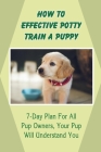 How To Effective Potty Train A Puppy: 7-Day Plan For All Pup Owners, Your Pup Will Understand You: Puppy Potty Training Schedule By Bud Alnas Cover Image