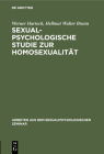 Sexualpsychologische Studie Zur Homosexualität: Das Weib in Weiningers Geschlechtscharakterologie By Werner Hartoch, Hellmut Walter Brann Cover Image