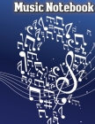Music Notebook: Music Manuscript Paper, (Gifts for Music Lovers) By Fancy Press Cover Image