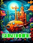 Submarine Coloring Book: Old & Modern Submarine Illustrations For Adults Relaxations By Lauren J. White Cover Image