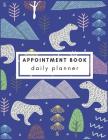 Appointment Book: Funny Christmas with Polar and Beer Appointment Notebook Daily and Hourly Schedule Calendars 4 Column Notebook 15 Minu Cover Image