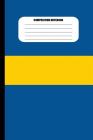 Composition Notebook: Flag of Sweden / Yellow Cross on Blue (100 Pages, College Ruled) Cover Image