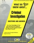 CRIMINAL INVESTIGATION: Passbooks Study Guide (Test Your Knowledge Series (Q)) By National Learning Corporation Cover Image