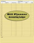 Bill Accounting Ledger Book Paper: Accounting ledger book - general ledger accounting book - monthly bookkeeping record book Cover Image