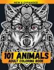 101 Animals Adult Coloring Book: Coloring Book for Adults Relaxation By Draft Deck Publications Cover Image