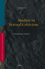 Studies in Textual Criticism: Collected Essays, Volume V (Vetus Testamentum #197) By Emanuel Tov Cover Image